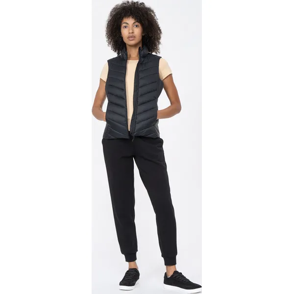 4F Bezrękawnik puchowy z wypełnieniem syntetycznym damski XS. Czarne kurtki damskie 4f, xs, bez wzorów, z puchu, bez kaptura. W wyprzedaży za 129.99 zł.