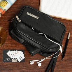 Saszetka męska skórzana do ręki czarna dwukomorowa Beltimore X49. Czarne saszetki męskie . Za 99.90 zł.