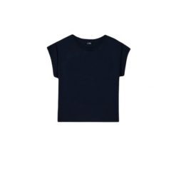 T-shirt damski TBS Rommy. Niebieskie t-shirty damskie TBS, uniwersalny, bez wzorów, z bawełny, eleganckie, bez kołnierzyka. Za 189.00 zł.