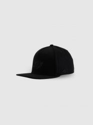 4F Czapka z daszkiem snapback uniseks 4F x Drift Masters - czarna S/M. Czarne czapki i kapelusze damskie 4f, z aplikacjami, z bawełny, klasyczne. Za 129.99 zł.