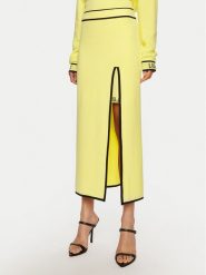 Liu Jo Sport Spódnica midi TF4053 MS59L Żółty Regular Fit. Żółte spódnice damskie Liu Jo Sport, l, bez wzorów, z syntetyku, sportowe, midi, sportowe. Za 379.99 zł.