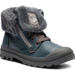 Trapery PALLADIUM - Baggy Leather S 82610-463-M Nordic Blue/Metal. Niebieskie śniegowce i trapery damskie Palladium, ze skóry. Za 449.00 zł.