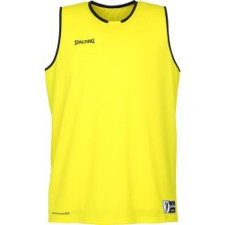 Jersey Spalding Move. Żółte koszulki sportowe męskie Spalding, bez wzorów, z jersey, bez kołnierzyka, bez ramiączek, do koszykówki. Za 102.85 zł.