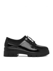 Go Soft Półbuty CEO-BK061 Czarny. Czarne półbuty damskie GO SOFT, bez wzorów, ze skóry, bez obcasa, na płaskiej podeszwie, bez zapięcia. Za 139.99 zł.