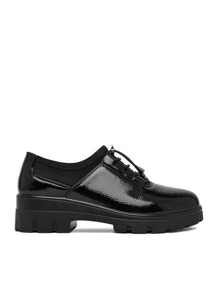 Go Soft Półbuty CEO-BK061 Czarny. Czarne półbuty damskie GO SOFT, bez wzorów, ze skóry, bez obcasa, na płaskiej podeszwie, bez zapięcia. Za 139.99 zł.