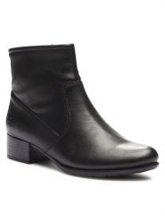 Botki Rieker. Brązowe botki damskie Rieker, bez obcasa, na płaskiej podeszwie, bez zapięcia. Za 299.99 zł.