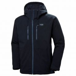 Kurtka narciarska Helly Hansen Juniper 3.0. Niebieskie kurtki męskie Helly Hansen, m, bez wzorów, bez kaptura, narciarskie. W wyprzedaży za 1,322.00 zł.