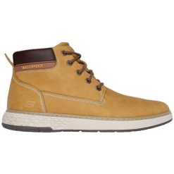 Buty Skechers Garlan - Deno, Mężczyźni. Brązowe buty sportowe męskie Skechers, z syntetyku, bez zapięcia, na fitness i siłownię. Za 490.00 zł.
