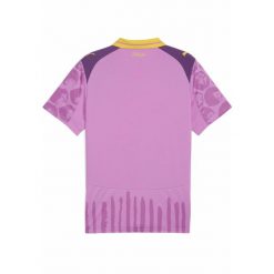 Męska koszulka KIDSUPER × BORUSSIA DORTMUND PUMA Mauve Pop Faster Yellow Pink. Czerwone koszulki sportowe męskie Puma, m, bez wzorów, bez kołnierzyka, bez ramiączek, do piłki nożnej. Za 428.50 zł.