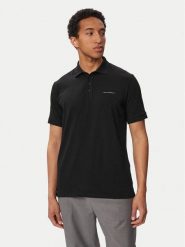 KARL LAGERFELD Polo 745015 563235 Czarny Regular Fit. Czarne koszulki polo męskie KARL LAGERFELD, l, bez wzorów, z bawełny, bez ramiączek. Za 479.99 zł.