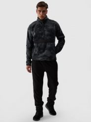 4F Spodnie dresowe polarowe męskie - czarne M. Czarne spodnie sportowe męskie 4f, m, bez wzorów, z dresówki. W wyprzedaży za 79.99 zł.