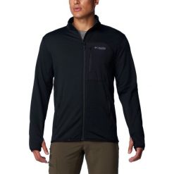 Polarowy sweter męski Columbia Triple Canyon Grid Fleece Full Zip. Czarne swetry przez głowę męskie Columbia, na zimę, m, bez wzorów, z elastanu, bez kołnierzyka. W wyprzedaży za 358.00 zł.