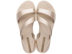 Sandały plażowe damskie Ipanema Vibe Sandal FEM. Brązowe sandały damskie Ipanema, bez wzorów, z gumy, bez obcasa, na płaskiej podeszwie, bez zapięcia. Za 94.99 zł.