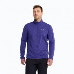 Bluza polarowa męska Jack Wolfskin Trail Half Zip. Czarne bluzy męskie Jack Wolfskin, m, bez wzorów, z materiału, bez kaptura. Za 219.99 zł.