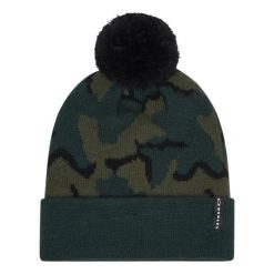 Oakley Czapka Printed Pom Beanie Fos901280-9Nq. Zielone czapki i kapelusze męskie Oakley, na zimę, bez wzorów. Za 96.99 zł.
