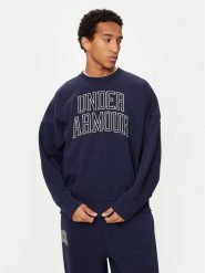 Under Armour Bluza UA Icon 1386548 Granatowy Loose Fit. Niebieskie bluzy męskie Under Armour, m, bez wzorów, z bawełny, bez kaptura. Za 199.99 zł.