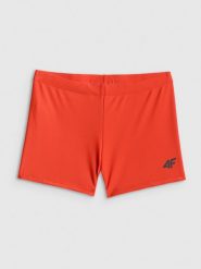 4F Kąpielówki chłopięce - czerwone 146/152 (10-12 lat). Czerwone kąpielówki dla chłopców 4f, bez wzorów. Za 39.99 zł.