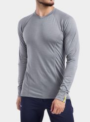 Bluza techniczna Sensor Merino Active Tee L/S. Szare bluzy męskie Sensor, na lato, l, bez wzorów, z materiału, bez kaptura. Za 340.99 zł.