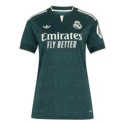 Kurtka wyjazdowa damska Real Madrid 2026/27. Zielone kurtki damskie Adidas, m, bez wzorów, ze skóry, bez kaptura, do piłki nożnej. Za 431.00 zł.