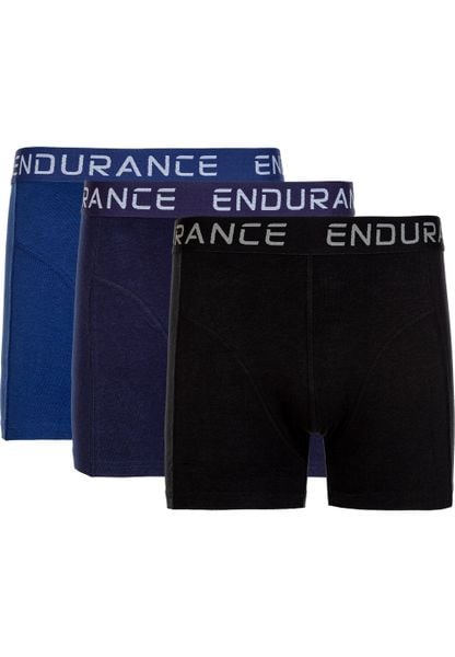 Bokserki Endurance Burke (x3). Niebieskie bokserki męskie Endurance, m, bez wzorów, z bawełny. Za 59.99 zł.