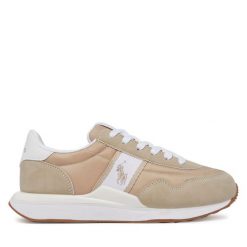 Sneakersy Polo Ralph Lauren. Brązowe trampki i tenisówki chłopięce Polo Ralph Lauren, bez wzorów, sportowe, bez zapięcia. Za 279.99 zł.