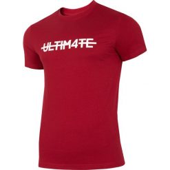 T-shirt męski TSM217 - ciemna czerwień. T-shirty męskie marki 4f. Za 49.99 zł.