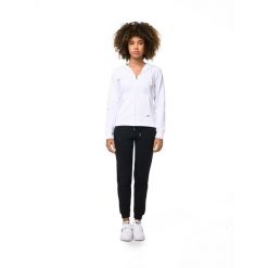 Bluza z kaptur na co dzień na siłownię. Białe bluzy damskie LEONE 1947 APPAREL, bez wzorów, z bawełny, na fitness i siłownię. W wyprzedaży za 218.92 zł.