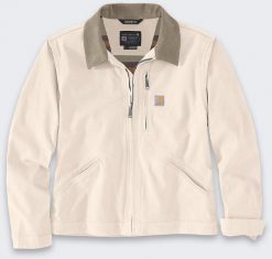 Damska Kurtka Carhartt Detroit Canvas Natural. Brązowe kurtki damskie Carhartt, bez wzorów, bez kaptura. Za 373.67 zł.