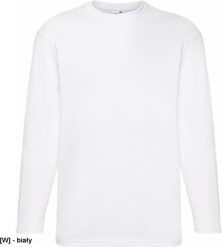 FOTL-610380 - Koszulka Valueweight z długim rękawem, męska - biały 3XL. Białe bluzki z długim rękawem męskie Reis, m, bez wzorów, bez kołnierzyka. Za 68.27 zł.