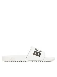 BOSS Klapki Aryeh 50536835 Biały. Białe klapki męskie Boss, ze skóry. Za 239.99 zł.