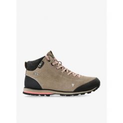 Buty turystyczne damskie CMP Elettra Mid WP. Brązowe obuwie sportowe damskie CMP, trekkingowe. Za 377.99 zł.