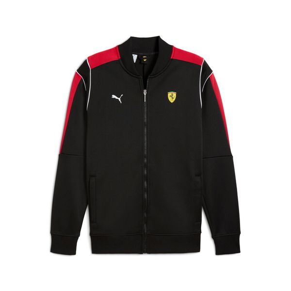Kurtka z dresu Puma Ferrari MT7 Track. Czarne kurtki męskie Puma, s, bez wzorów, z dresówki, bez kaptura. Za 445.90 zł.