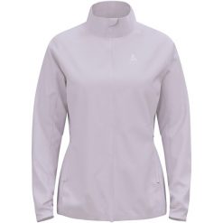 Kurtka techniczna damska ODLO Brensholmen Jacket. Fioletowe kurtki damskie Odlo, bez wzorów, bez kaptura. Za 651.89 zł.
