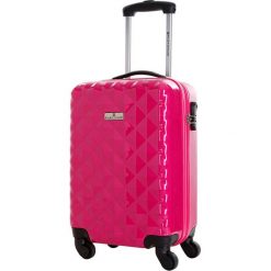 Walizka w kolorze różowym - 36 l. Walizki męskie Platinium, z materiału. W wyprzedaży za 199.95 zł.