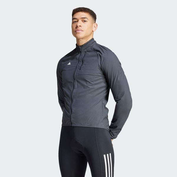 Kurtka The WIND.RDY Cycling. Czarne buty sportowe męskie Adidas, l, bez wzorów, z materiału, bez kaptura. Za 479.00 zł.