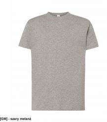 JHK - T-shirt Męskie szary melanż S. Szare t-shirty męskie JHK, m, bez wzorów, bez kołnierzyka. Za 19.55 zł.