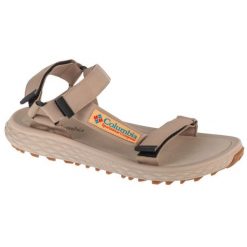 Sandały Columbia Konos Globetrot Sandal 2126931258 beżowy. Brązowe sandały męskie z gumy, bez zapięcia. W wyprzedaży za 311.49 zł.