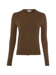 Marie Lund Kardigan Kobiety drobna dzianina brązowy, XXXL. Brązowe kardigany damskie Marie Lund, bez wzorów, z dzianiny, klasyczne. Za 199.95 zł.