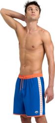 Arena Spodenki Kapielowe Męskie Arena Icons Team Stripe Bermuda Blue/Orange R.XS. Niebieskie kąpielówki męskie Arena, m, bez wzorów. Za 176.39 zł.