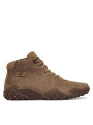 CAT Footwear Trzewiki Gridlock HI P726758 Beżowy ciemny. Brązowe botki męskie CAT Footwear, bez wzorów, z nubiku, bez zapięcia. Za 569.99 zł.