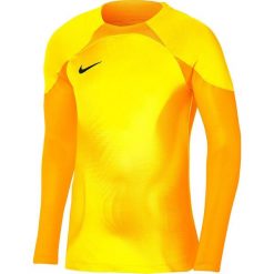 Koszulka sportowa męska Nike Dfav Gardien IV GK. Żółte koszulki sportowe męskie Nike, l, bez wzorów, bez kołnierzyka, bez ramiączek, do piłki nożnej. Za 298.25 zł.