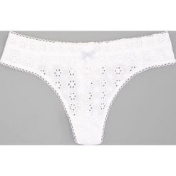 Bawełniane stringi - Biały. Stringi damskie marki Reserved. Za 29.99 zł.