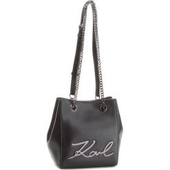 Torebka KARL LAGERFELD - 86KW3077 Blk/Gn Mtl 991. Czarne torebki do ręki damskie marki KARL LAGERFELD, ze skóry. W wyprzedaży za 869.00 zł.