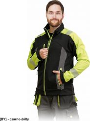 Kurtka męska Reis LH-SHELLVIS - Kurtka ochronna z materiału SOFTSHELL, męska 6XL. Brązowe kurtki męskie Reis, m, bez wzorów, z softshellu, bez kaptura. Za 203.54 zł.