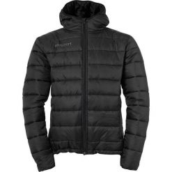 Kurtka z kapturem Uhlsport Essential Puffer. Czarne kurtki sportowe męskie Uhlsport, l, bez wzorów, na fitness i siłownię. Za 242.25 zł.