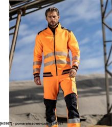 Ardon HiViz ARDON SIGNAL - bluza polarowa - pomarańczowo-czarny H5967 3XL. Brązowe bluzy męskie Ardon, m, bez wzorów, z polaru, bez kaptura. Za 162.69 zł.