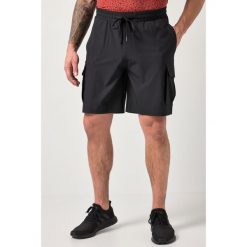 Męska Bermudy FLEXNAMIC® fitness szybkoschnące do rozm. 7 XL. Czarne spodnie sportowe męskie JAY-PI, na lato, m, bez wzorów, z materiału, na fitness i siłownię. Za 239.99 zł.