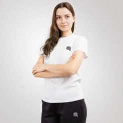 Karl Lagerfeld Koszulka damska Karl Lagerfeld Ikonik 2.0. T-shirty damskie KARL LAGERFELD, bez wzorów, bez kołnierzyka. Za 429.00 zł.