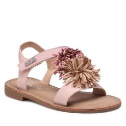 Sandały Nelli Blu. Czerwone sandały dziewczęce Nelli Blu, bez zapięcia. Za 53.99 zł.