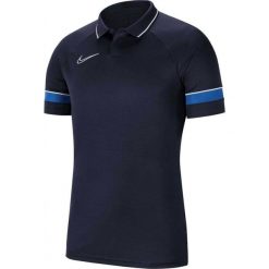 Koszulka Mężczyzna Nike Dri-FIT Academy 21 niebieski. Niebieskie koszulki sportowe męskie Nike, m, bez wzorów, bez kołnierzyka, bez ramiączek, do piłki nożnej, dri-fit (nike). W wyprzedaży za 134.65 zł.
